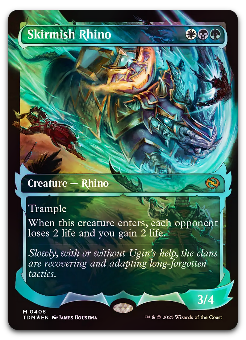 Skirmish Rhino (Showcase) (Tarkir: Dragonstorm)