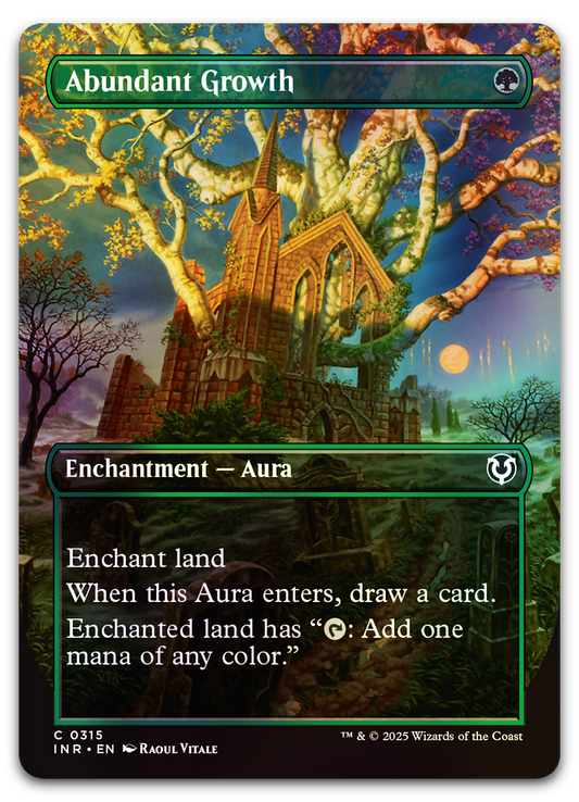 Abundant Growth (Borderless) (Innistrad Remastered)