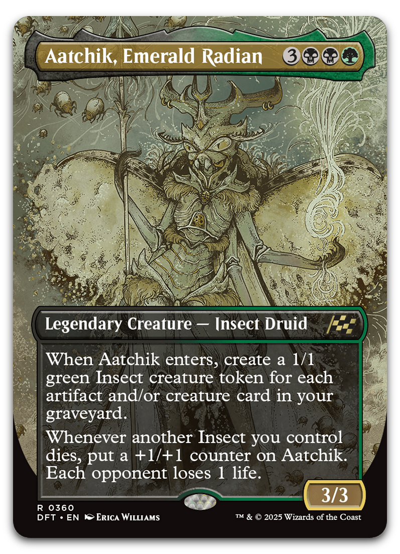 Aatchik, Emerald Radian (Borderless) (Aetherdrift)