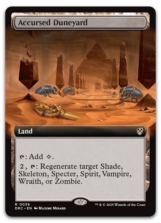 Accursed Duneyard (Extended Art) (Commander: Aetherdrift)