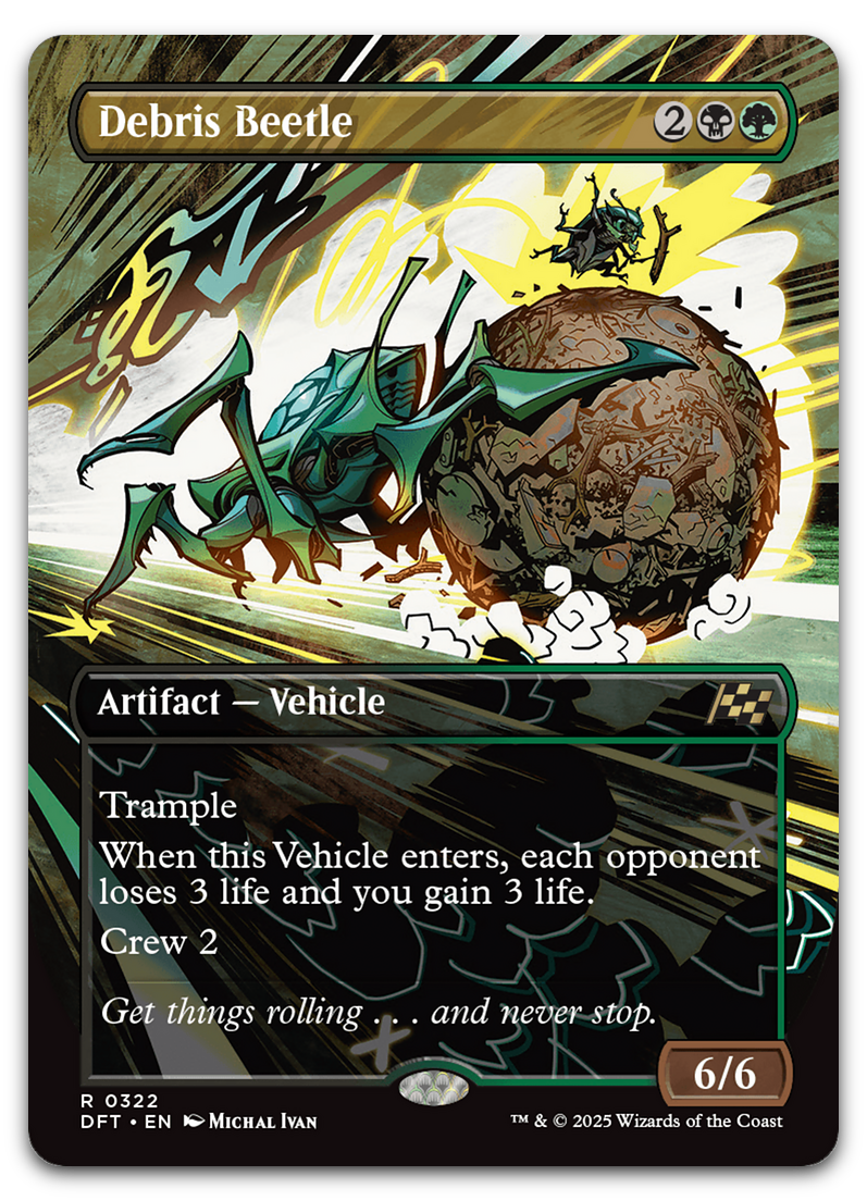 Debris Beetle (Borderless) (Aetherdrift)