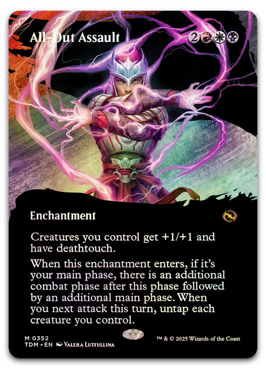 All-Out Assault (Borderless) (Tarkir: Dragonstorm)