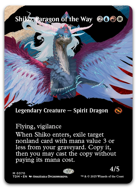Shiko, Paragon of the Way (Borderless) (Tarkir: Dragonstorm)